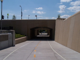 tunnel passing under Solidarity Drive